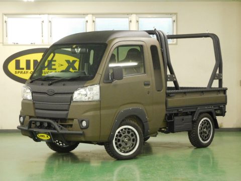 ハイゼット　ジャンボ　LINE-X　オールペイントカスタム画像